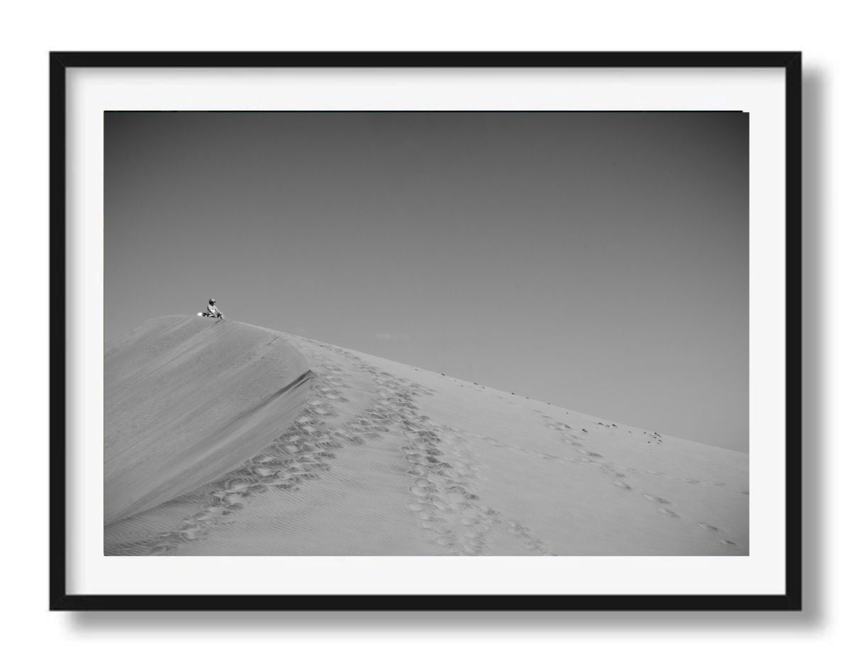 Monochroom strandleven