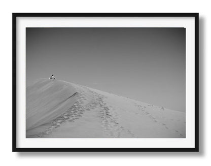 Monochroom strandleven