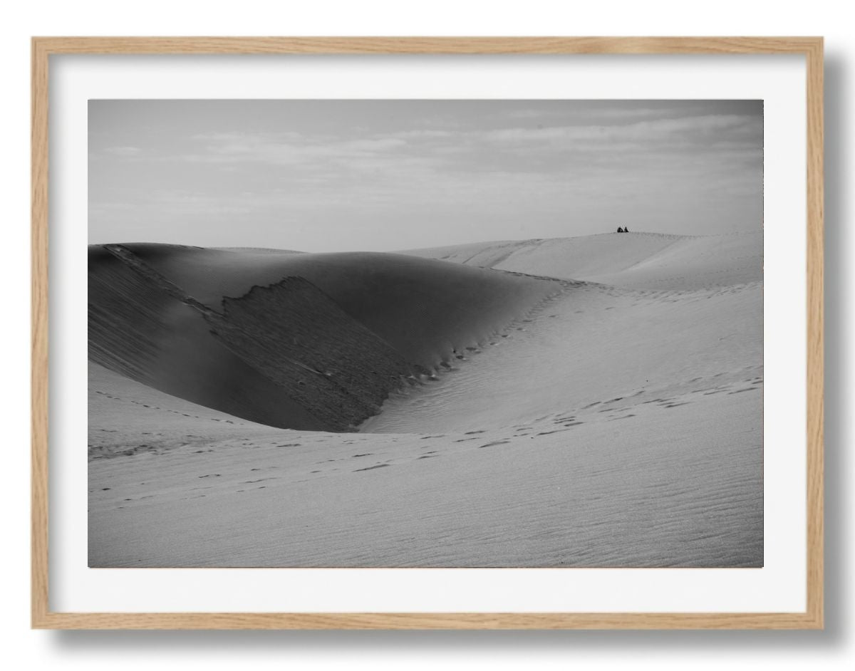 Monochroom strandleven